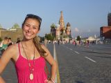 julia in red square